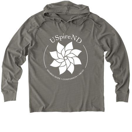 USpireND, a Driftwood Grey Allmade Organic Cotton Mineral Dye Hoodie Tee