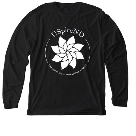 USpireND, a Solid Black Blend Premium Long Sleeve Tee