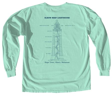 Restoration Crew, a Island Reef Comfort Colors Long Sleeve Tee (back-view)
