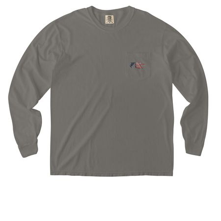 NMSC USA 250th Pocket Tees, a Grey Comfort Colors Long Sleeve Pocket Tee
