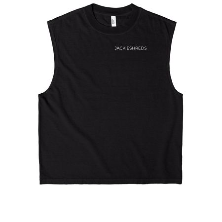 Stronger every day, a True Black Heavyweight Garment Dye Muscle Tee