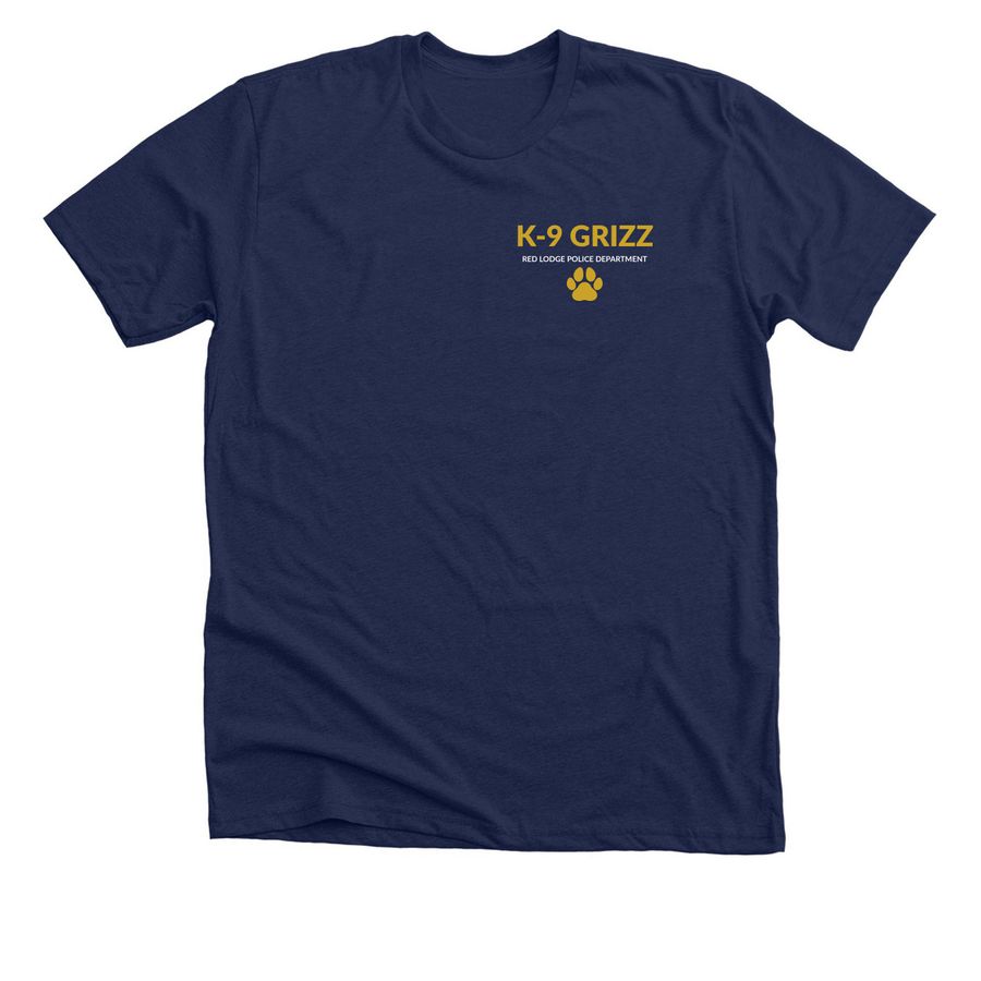 K9 Grizz: On Patrol in the Beartooths, a Solid Navy Blend Premium Unisex Tee