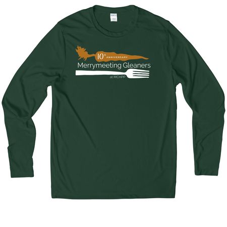 10th Anniversary Gleaners Performance Tee, a Forest Green UV Performance Long Sleeve Tee
