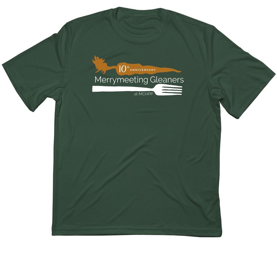 10th Anniversary Gleaners Performance Tee, a Forest Green Classic Performance Tee