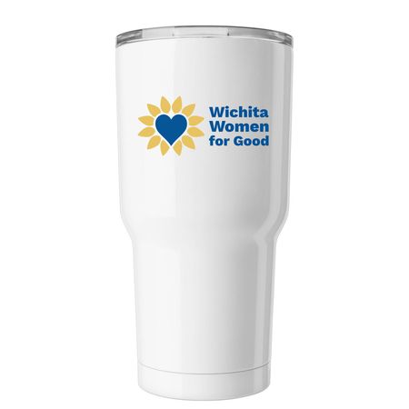 Wichita Women for Good, a White Insulated Tumbler