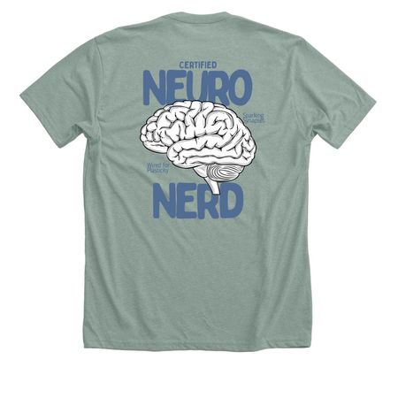 Neuro Nerd Shirt&nbsp;, a Heather Sage Premium Unisex Tee