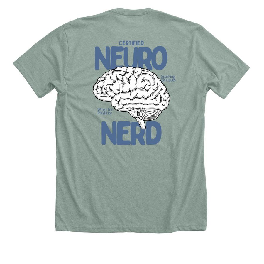 Neuro Nerd Shirt&nbsp;, a Heather Sage Premium Unisex Tee