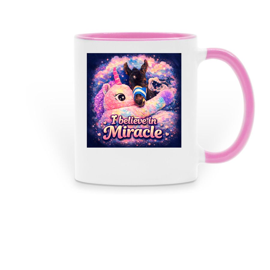 Miracle mug&nbsp;, a Pink Two-Tone Ceramic Mug