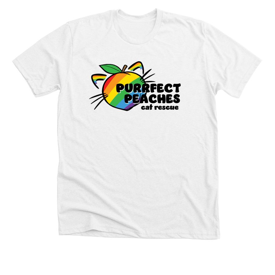 Pride Logo, a Solid White Blend Premium Unisex Tee