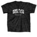 Bulldogs Home Plate Social Club Tiedye Tee, a Black Classic Tie Dye Tee