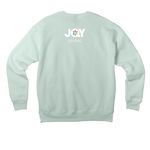 Werk Slay Kvetch, a Dusty Blue Premium Drop Shoulder Sweatshirt (back-view)