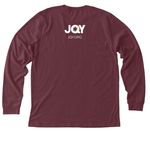Werk Slay Kvetch, a Heather Maroon Premium Long Sleeve Tee (back-view)
