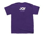 Werk Slay Kvetch, a Purple Youth Unisex Tee (back-view)