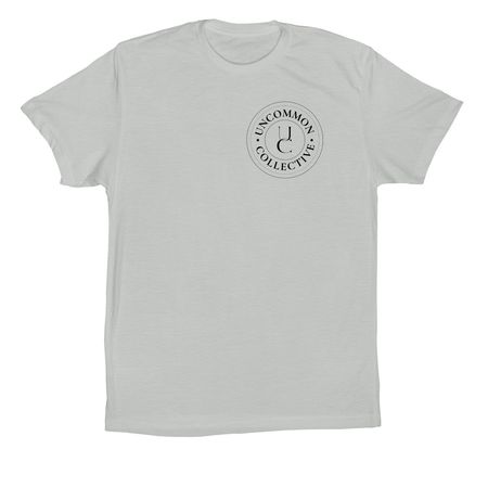Uncommon Collective Logo T (Light), a Silver Premium Cotton Tee