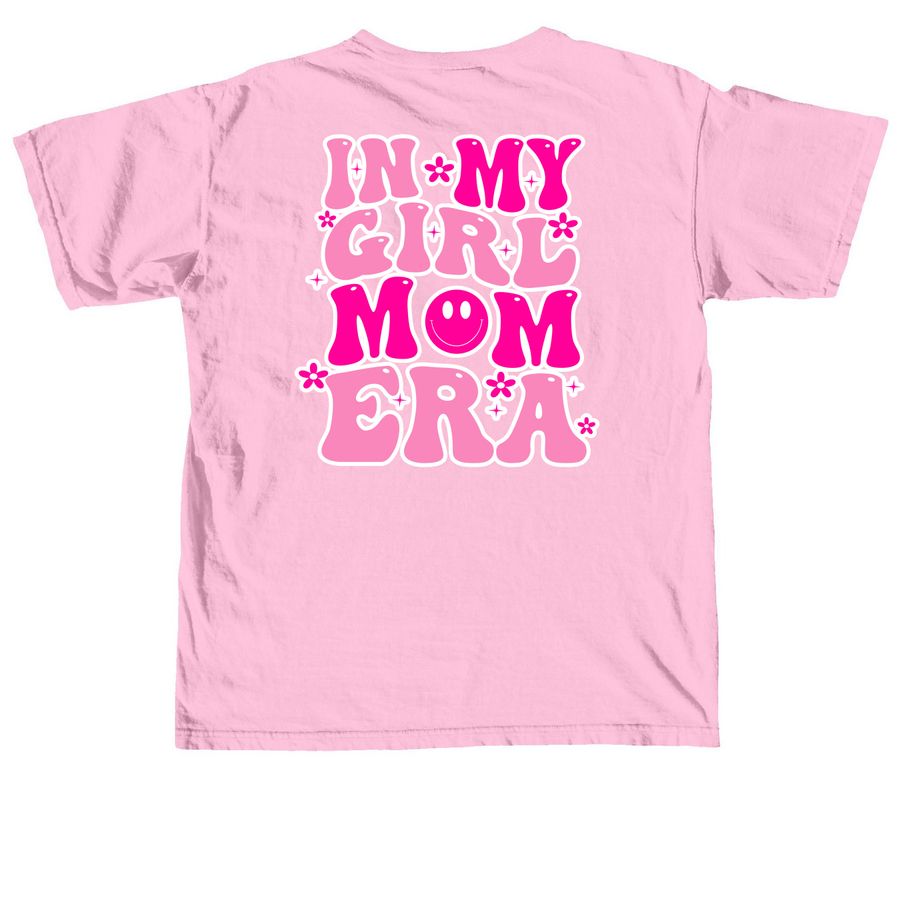 Groovy Girl Mom Shirt, a Blossom Comfort Colors Unisex Tee (back-view)