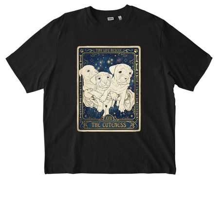 "The Cuteness" Puppies, a Black Stanley/Stella Unisex Freestyler Heavyweight Tee