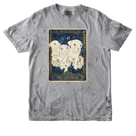 "The Cuteness" Puppies, a Smoke Comfort Colors Colorblast Tee
