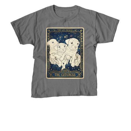 "The Cuteness" Puppies, a Charcoal Youth Unisex Tee