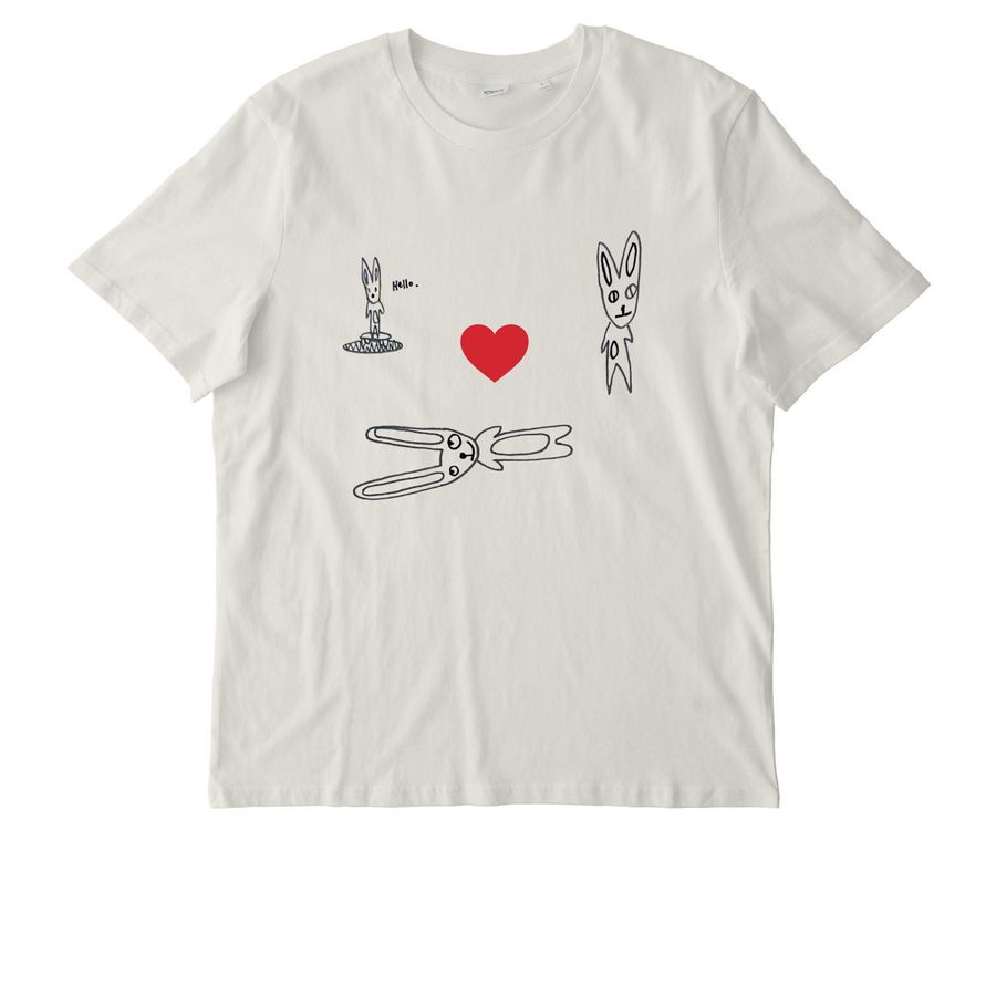 Bunny Love, a Natural Raw Stanley/Stella Unisex Creator 2.0 Tee