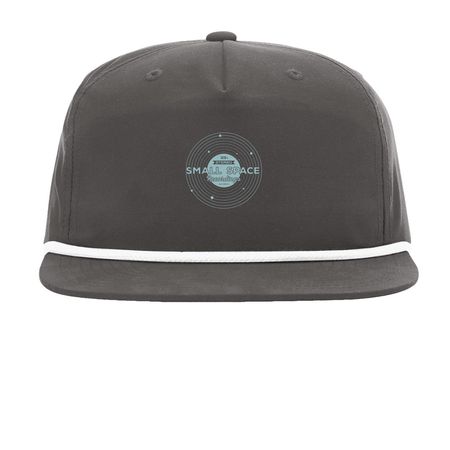 Small Space Hat Charcoal, a Charcoal/ White Printed Umpqua Snapback Cap
