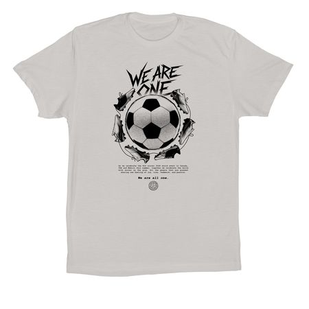 We are one!, a Solid Athletic Grey Premium Cotton Tee