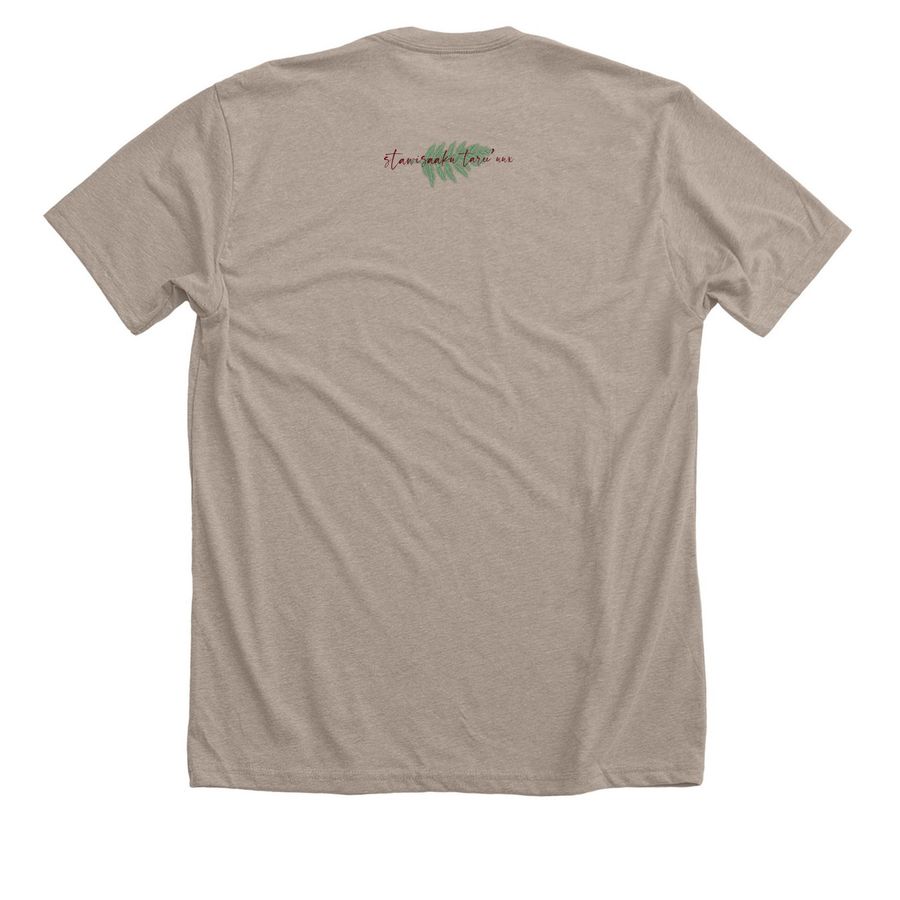 Sahnish&nbsp;, a Heather Stone Premium Unisex Tee (back-view)