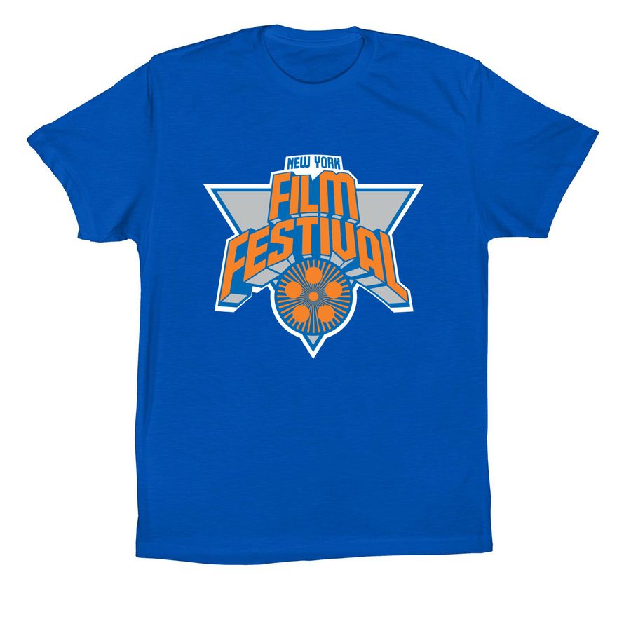 NYFF Orange/Blue Reel Tee, a True Royal Premium Cotton Tee