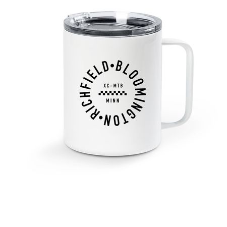 travel mug, a White Stainless Steel Travel Mug