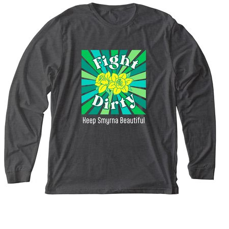 Fight Dirty, a Dark Grey Heather Premium Long Sleeve Tee