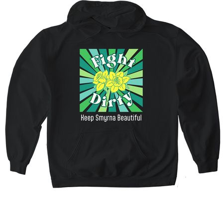 Fight Dirty, a Black Gildan Softstyle Pullover Hoodie