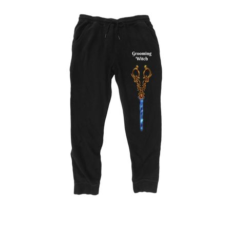 Grooming Witch Shears&nbsp;, a Black Midweight Fleece Joggers