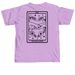 Dog Lover?Tarot Card, a Neon Violet Comfort Colors Unisex Tee (back-view)
