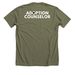Dog Adoption Counselor Shirt, a Heather Olive Premium Unisex Tee (back-view)