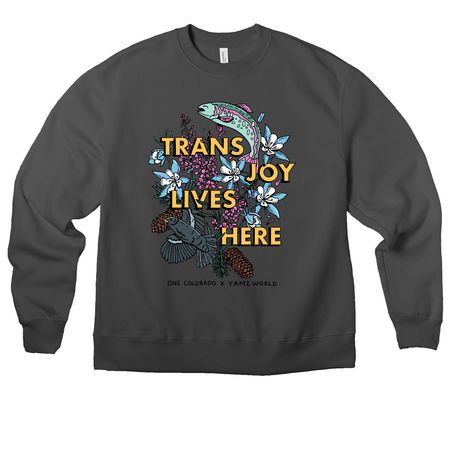 OneCO x Yamz World Collaboration, a Asphalt Premium Heavyweight Crewneck Sweatshirt