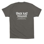 Pack Rat new design, a Asphalt Premium Cotton Tee (back-view)