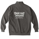 Pack Rat new design, a Pepper Comfort Colors Quarter Zip Pullover (back-view)