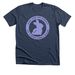 Spring Bandaids for Bunnies (Lilac logo), a Heather Navy Premium Unisex Tee