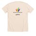 Inclusive Connections Apparel, a Heather Soft Cream Premium Unisex Tee (back-view)