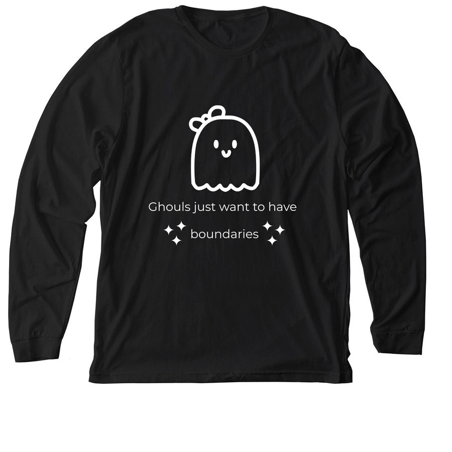 Ghouls, a Solid Black Blend Premium Long Sleeve Tee