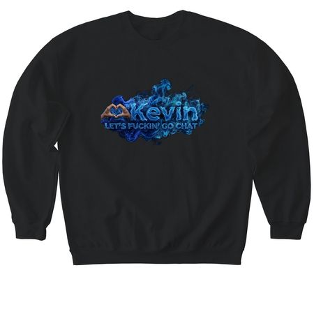 Kevin, a Black Softstyle Crewneck Sweatshirt
