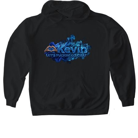 Kevin, a Black Gildan Softstyle Pullover Hoodie