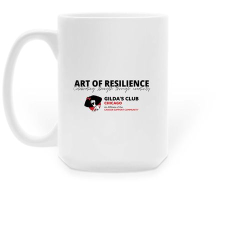 Discover Buddha in Oneself, a White Large Coffee Mug (back-view)