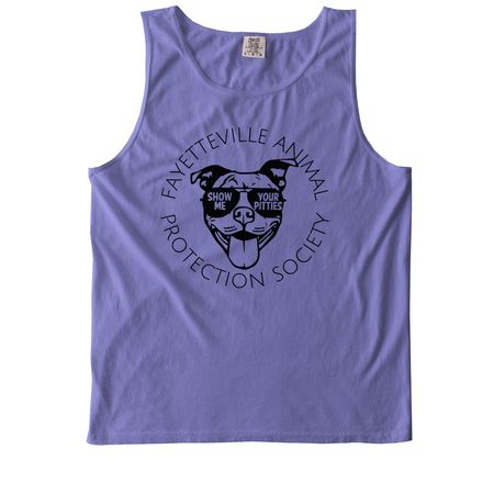 Show Me Your Pitties, a Violet Comfort Colors Tank Top