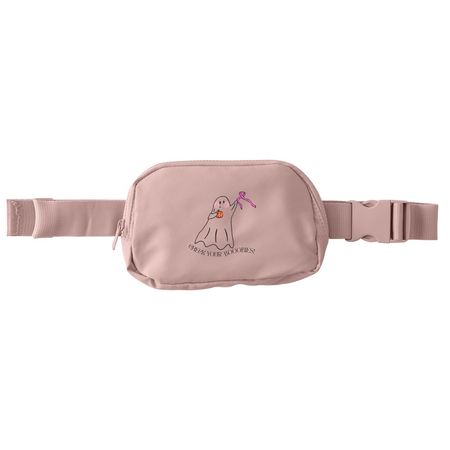Limited Edition: "Check Your Booobies" Fanny&nbsp;, a Rose Quartz Matte Hip Pack