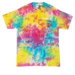 Upstate Medical University BooBoo Crew, a Jeweltone Colorburst Crystal Tie Dye Tee (back-view)
