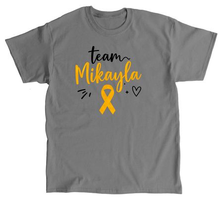 Team Mikayla Design 2, a Charcoal Classic Unisex Tee