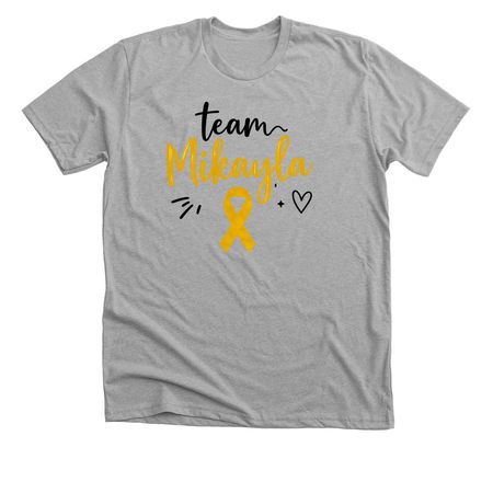 Team Mikayla Design 2, a Athletic Heather Premium Unisex Tee