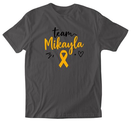 Team Mikayla Design 2, a Charcoal Softstyle Cotton Tee