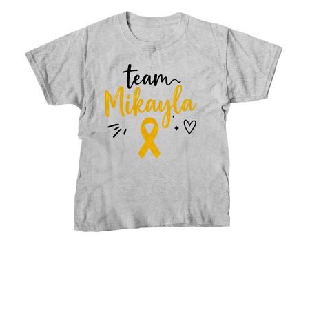 Team Mikayla Design 2, a Sport Grey Youth Unisex Tee