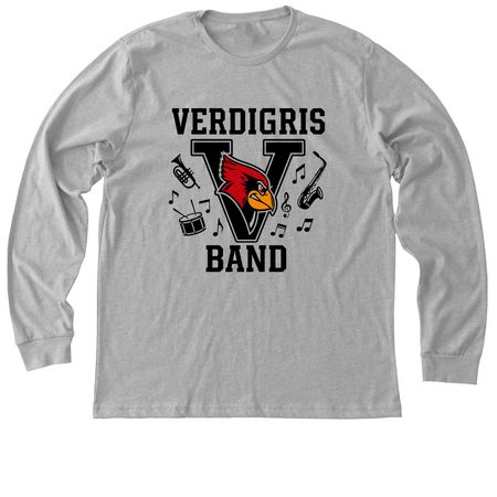 Verdigris Band, a Athletic Heather Premium Long Sleeve Tee